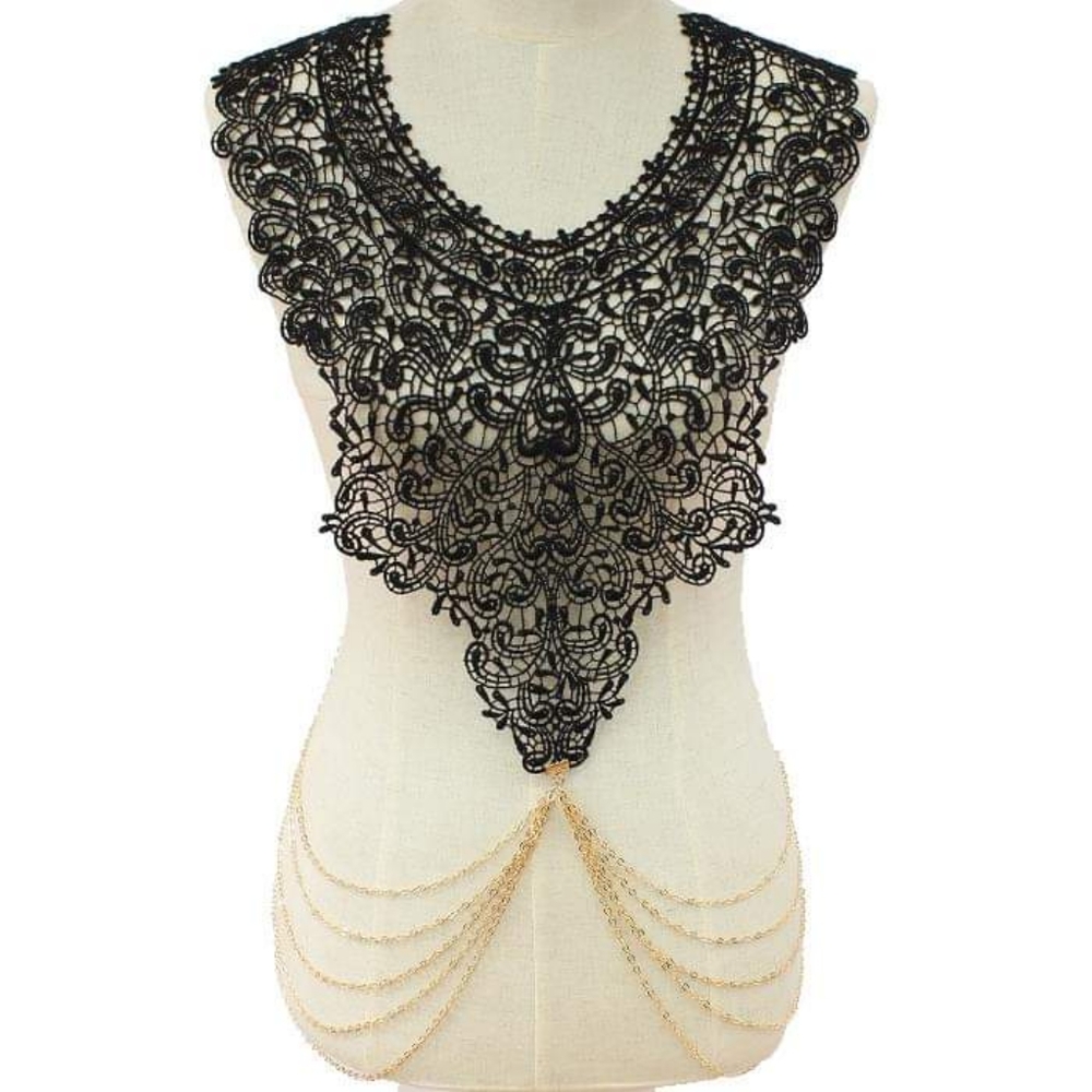 Black Lace Body Chain